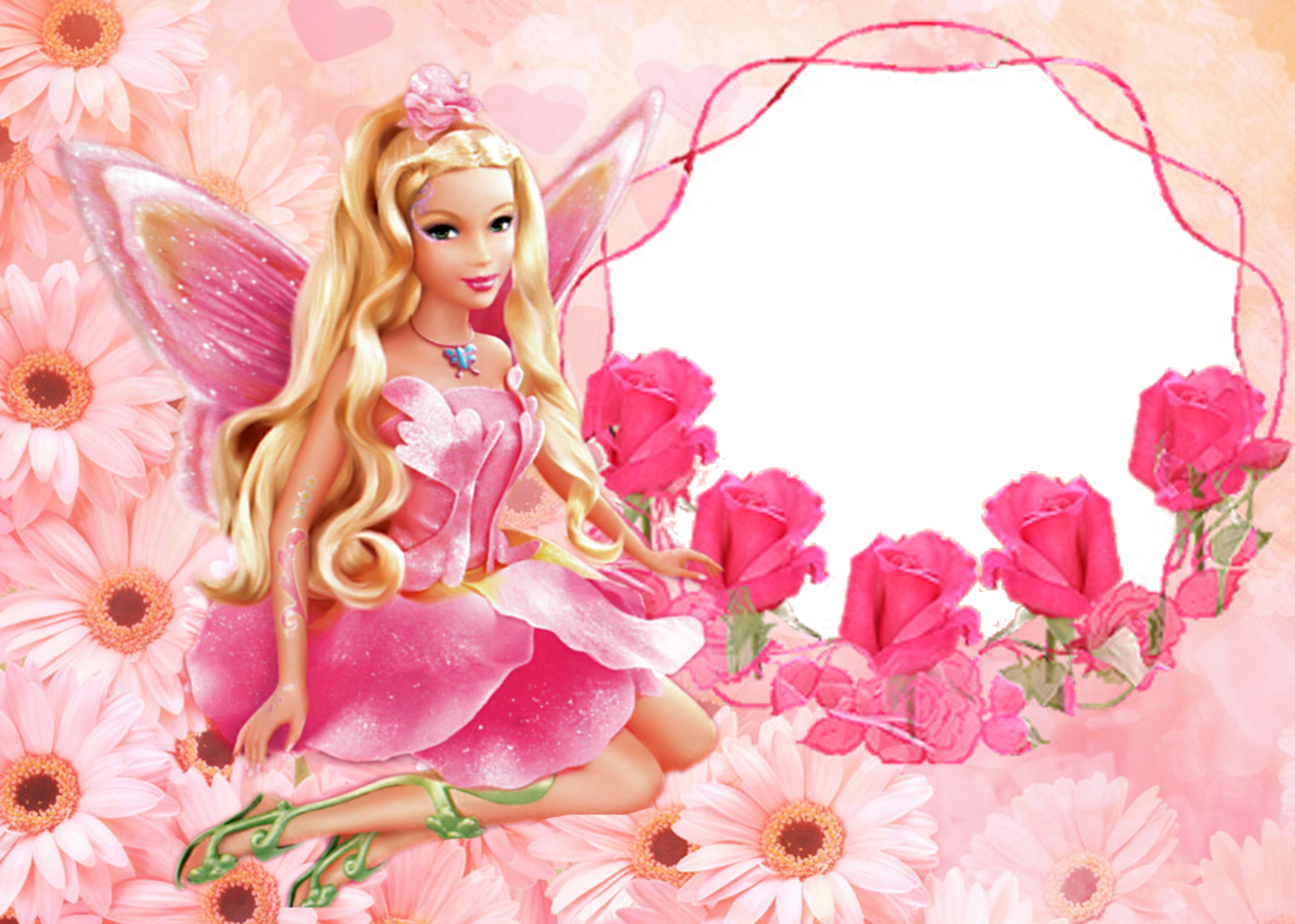 Barbie Pink Background Png - Barbie Fairytopia - HD Wallpaper 