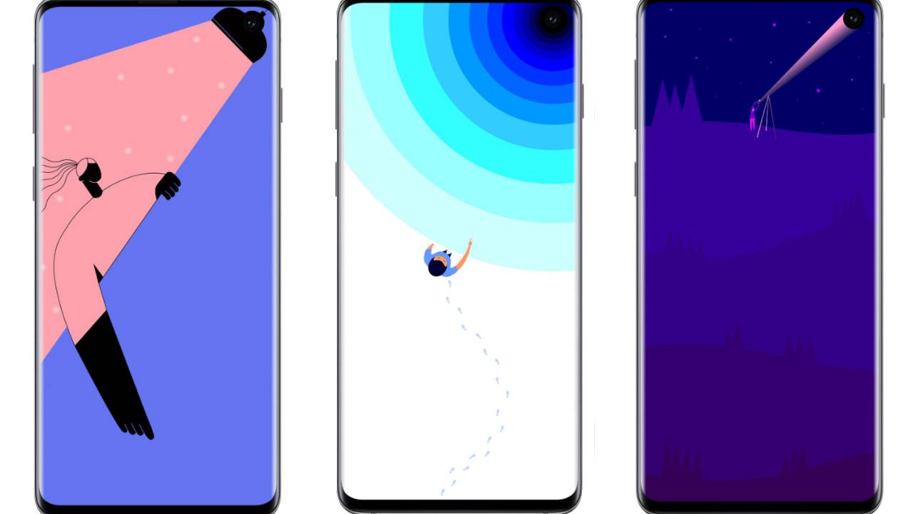 These Clever Galaxy S10 Wallpapers Embrace The Hole-punch - Galaxy S10  Wallpaper Hole Punch - 1280x720 Wallpaper 
