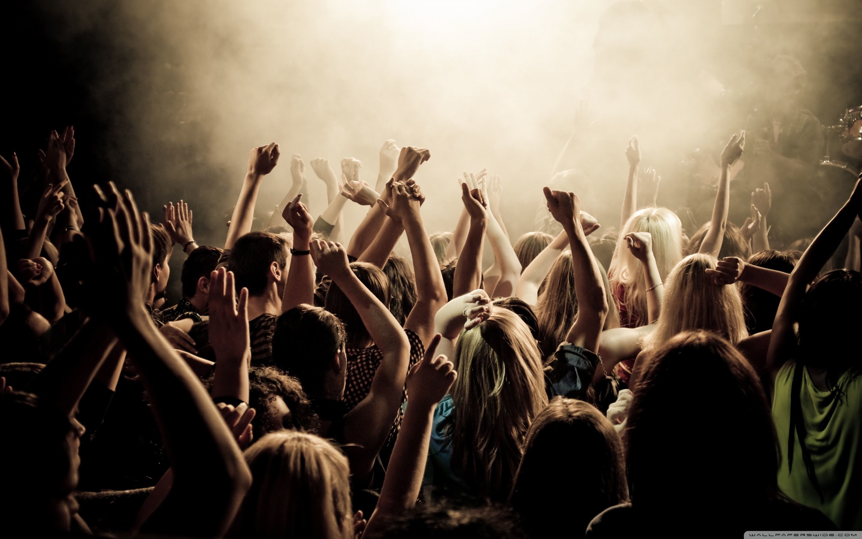 Concert Crowd Hd Desktop Wallpaper - Rock Concert - HD Wallpaper 