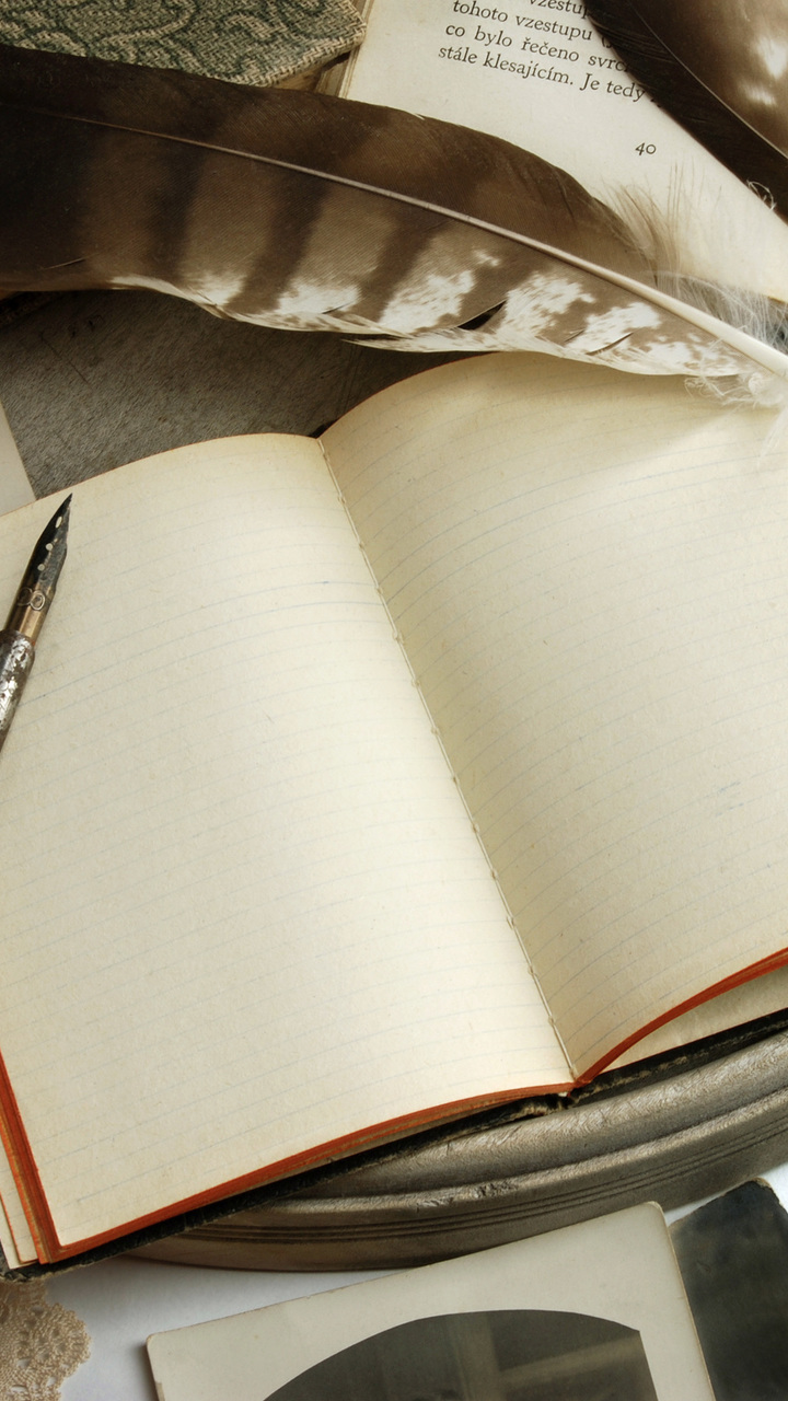 Cards, Vintage, Notepad, Paper, Vintage, Books, Retro - Alone Everywhere - HD Wallpaper 