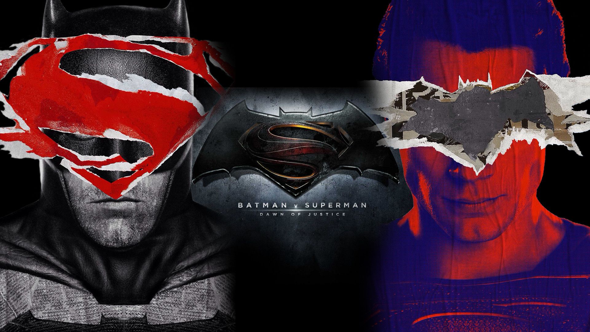 Batman V Superman First Poster - HD Wallpaper 