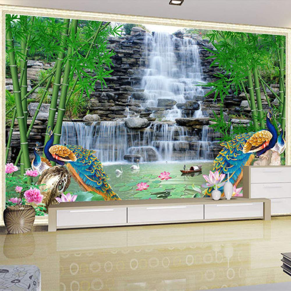 3d Waterfall Wall Painting - HD Wallpaper 