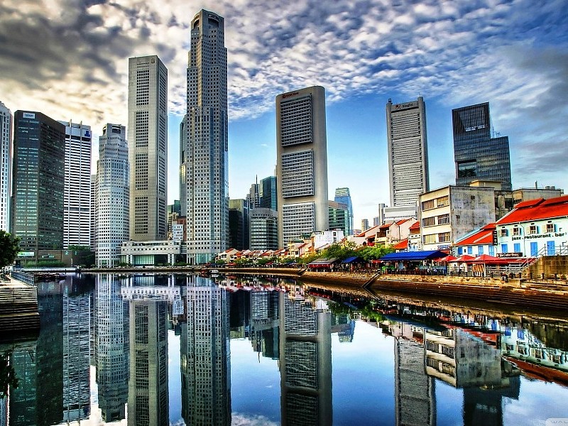 Singapore City Hd Wallpaper - Central Business District (cbd) - HD Wallpaper 