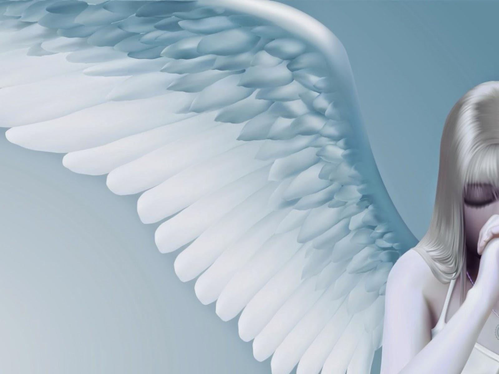 Angel-beautiful - Angel Desktop Wallpaper Hd - HD Wallpaper 