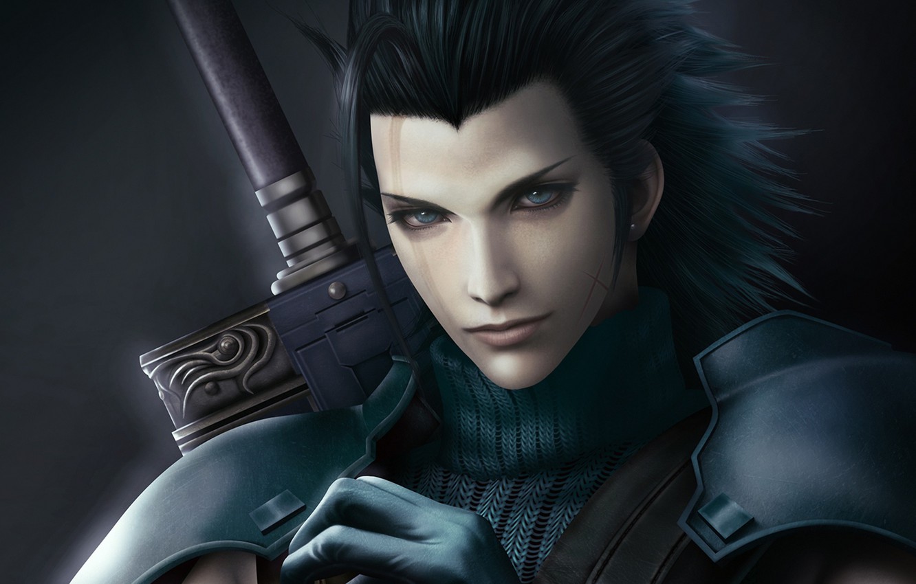 Photo Wallpaper Hair, Soldiers, Guy, Final Fantasy - Zack Fair - HD Wallpaper 