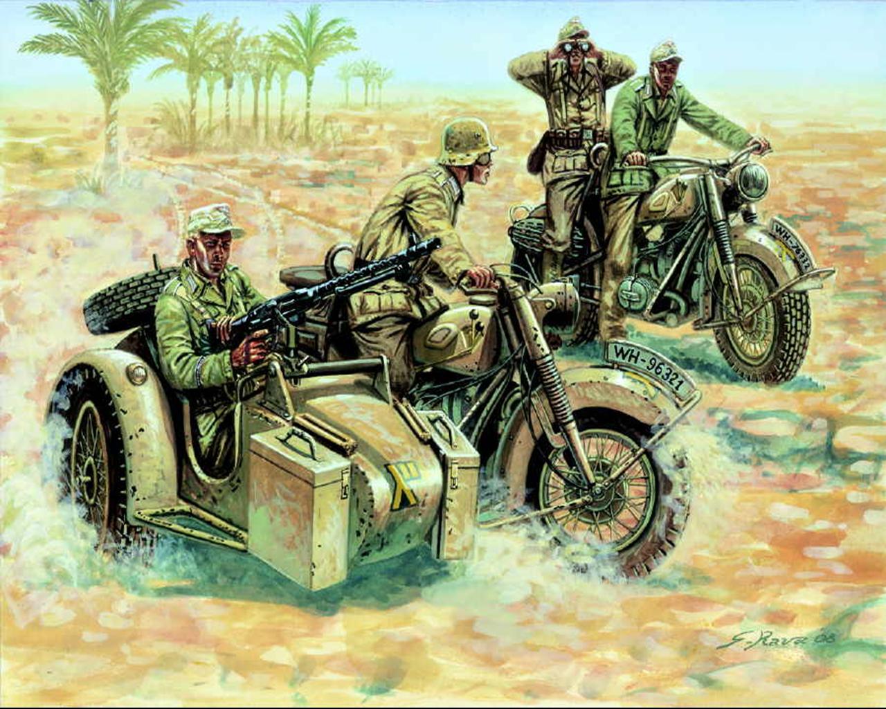 German Motorcycle Italeri 1 72 - HD Wallpaper 