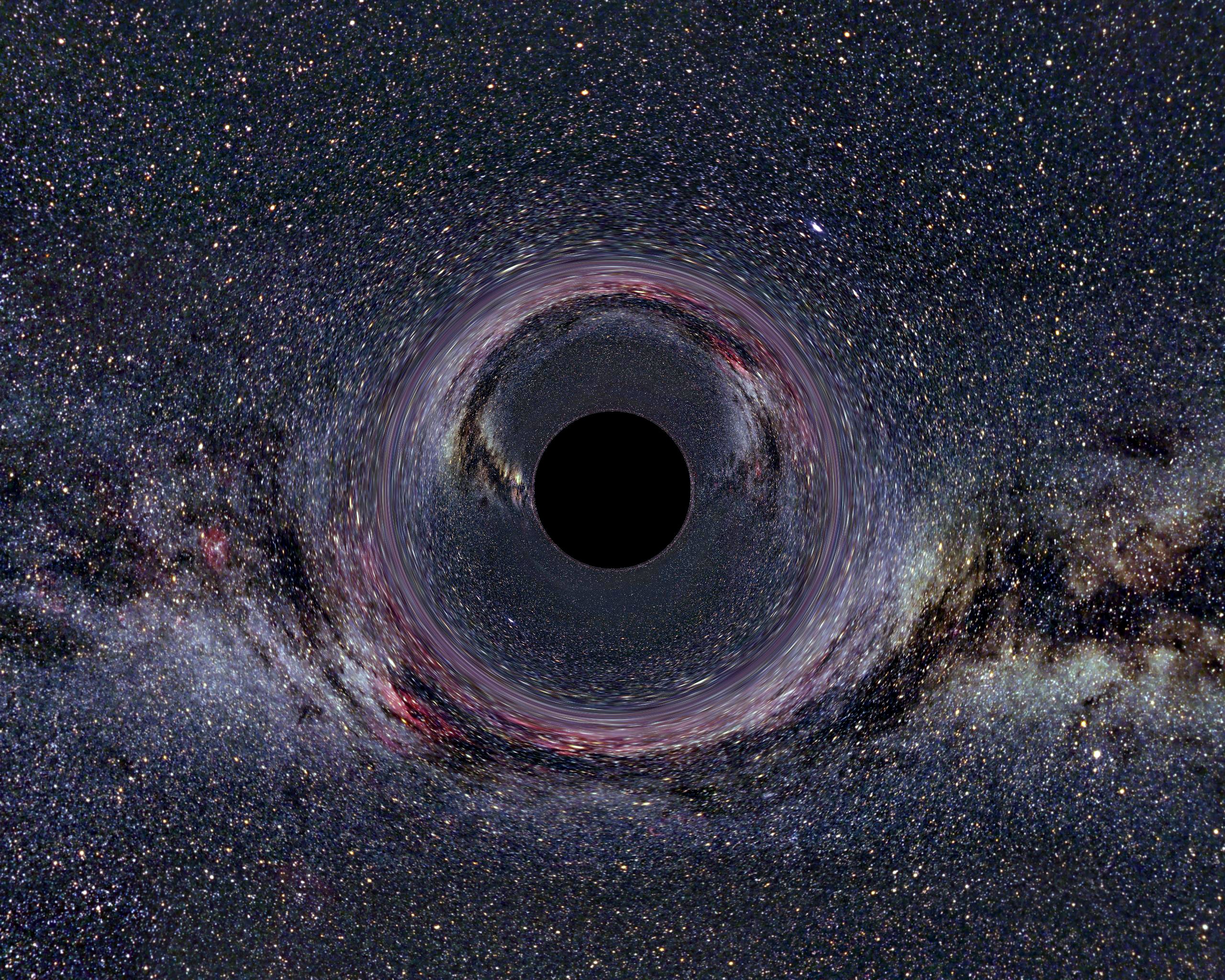 Our Universe Is In A Black Hole Wallpaper - Satellite Picture Of A Black Hole - HD Wallpaper 