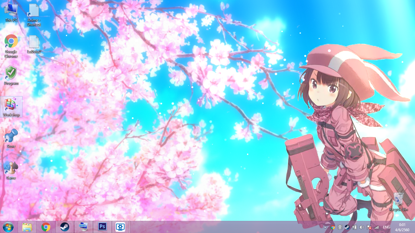 Hd Wallpaper Cherry Blossom Anime - HD Wallpaper 