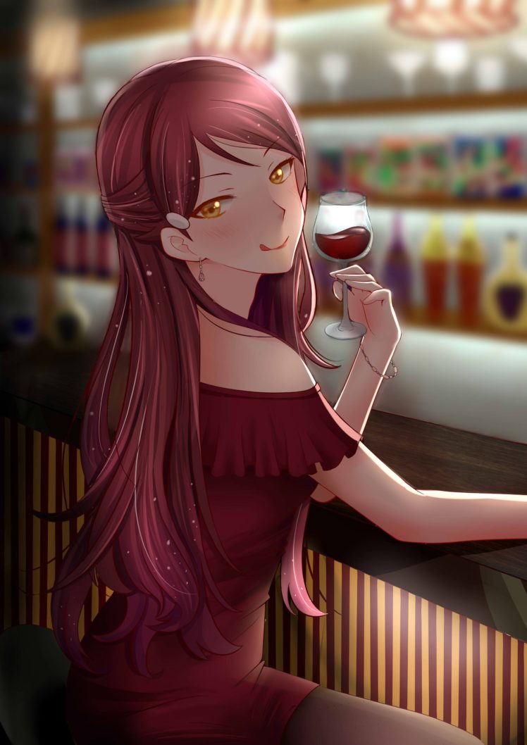 Redhead Girl Anime Art - HD Wallpaper 
