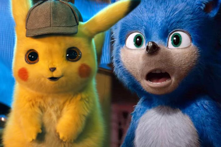 Detective Pikachu Vs Sonic The Hedgehog Movie Pokemon - Detective Pikachu Vs Sonic - HD Wallpaper 