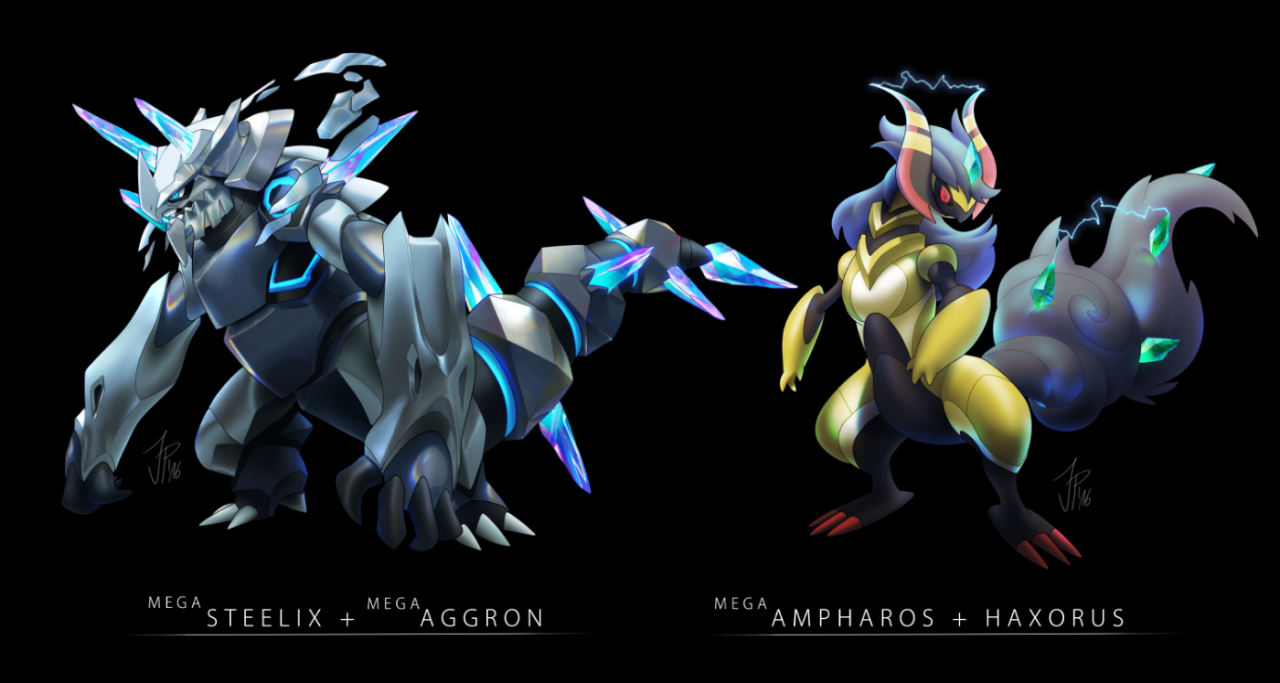 Mega Steelix Mega Aggron - HD Wallpaper 