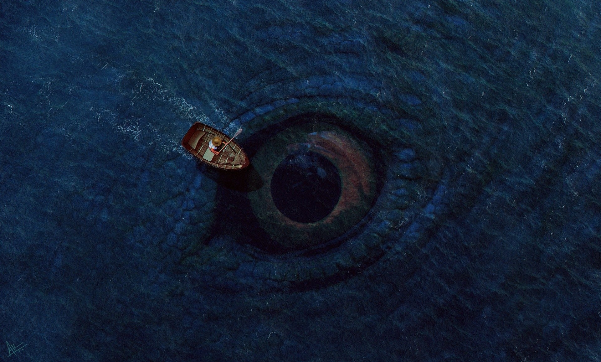 1920x1156, Hd Wallpaper - Eye In The Ocean - HD Wallpaper 