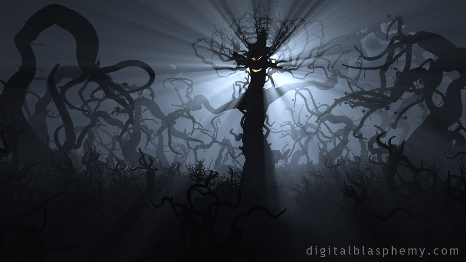 Digital Blasphemy Halloween - HD Wallpaper 