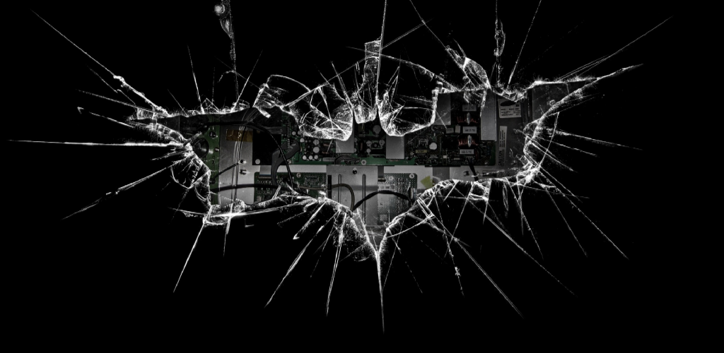 Broken Screen Batman - HD Wallpaper 