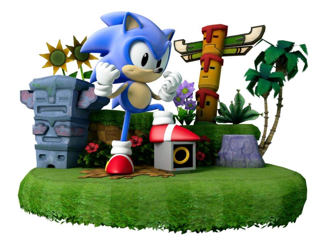 User Uploaded Image - 3d Classic Sonic Running - HD Wallpaper 