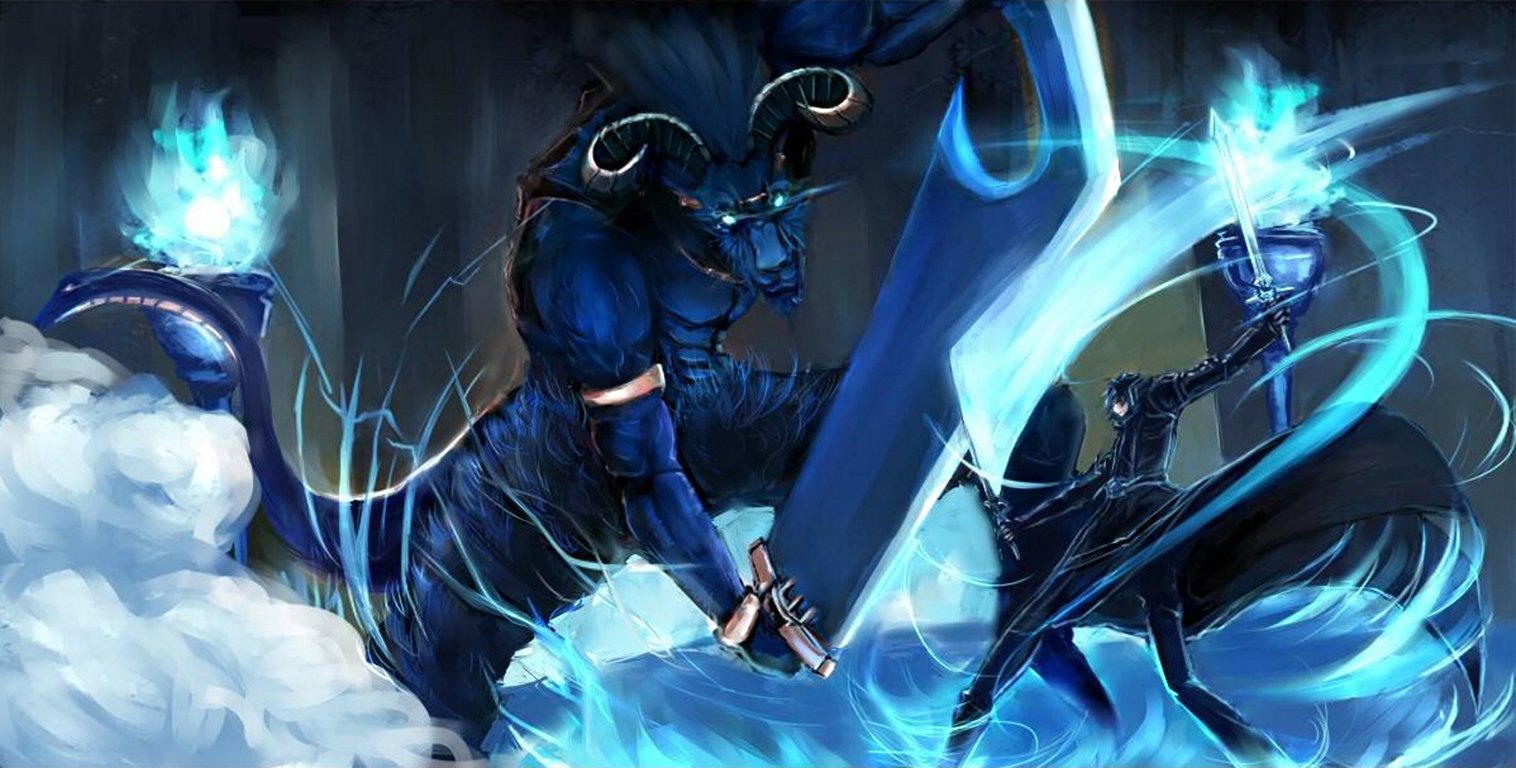 Sword Art Online Live Wallpaper - Kirito Vs Gleam Eyes - 1516x768 Wallpaper Sword Art Online Live Wallpaper - Kirito Vs Gleam Eyes - 1516x768 Wallpaper