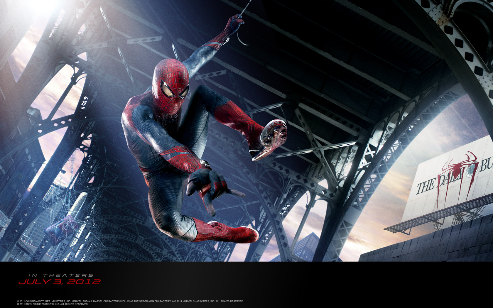 The Amazing Spider Man Official - Amazing Spider Man Flying - HD Wallpaper 