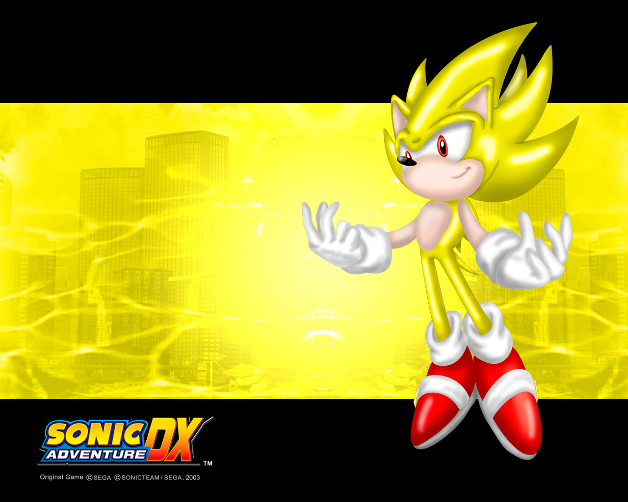 Sadx Super Sonic Wallpaper - Sonic Adventure Dx Background - HD Wallpaper 