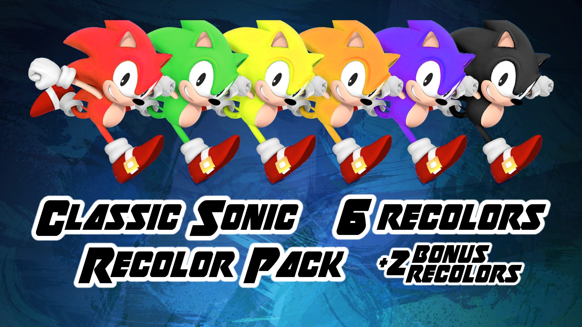 Classic Sonic Recolor Pack - Super Smash Bros Wii U Classic Sonic - HD Wallpaper 
