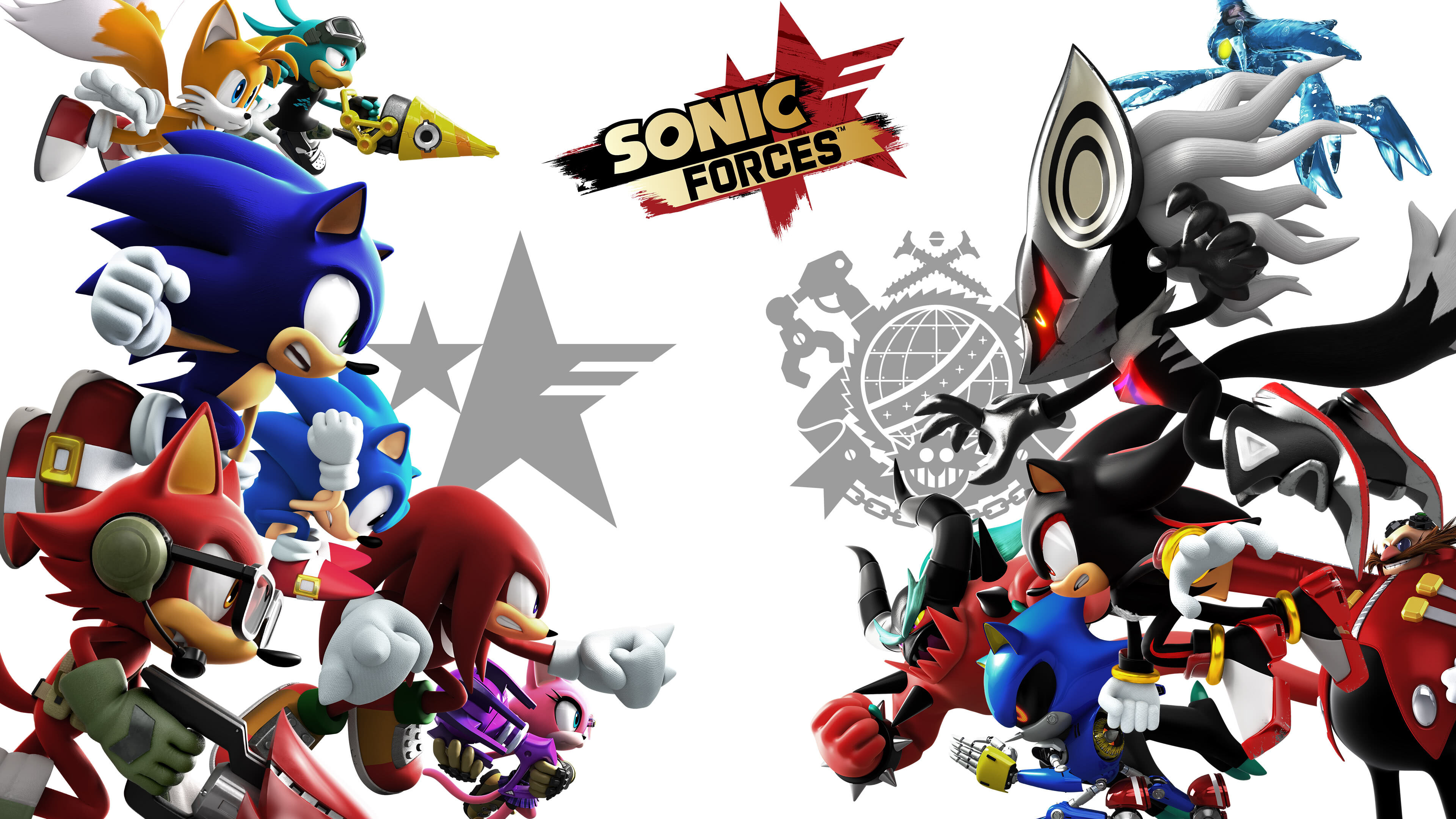 Sonic Forces Characters Uhd 4k Wallpaper - Sonic Forces Poster - HD Wallpaper 