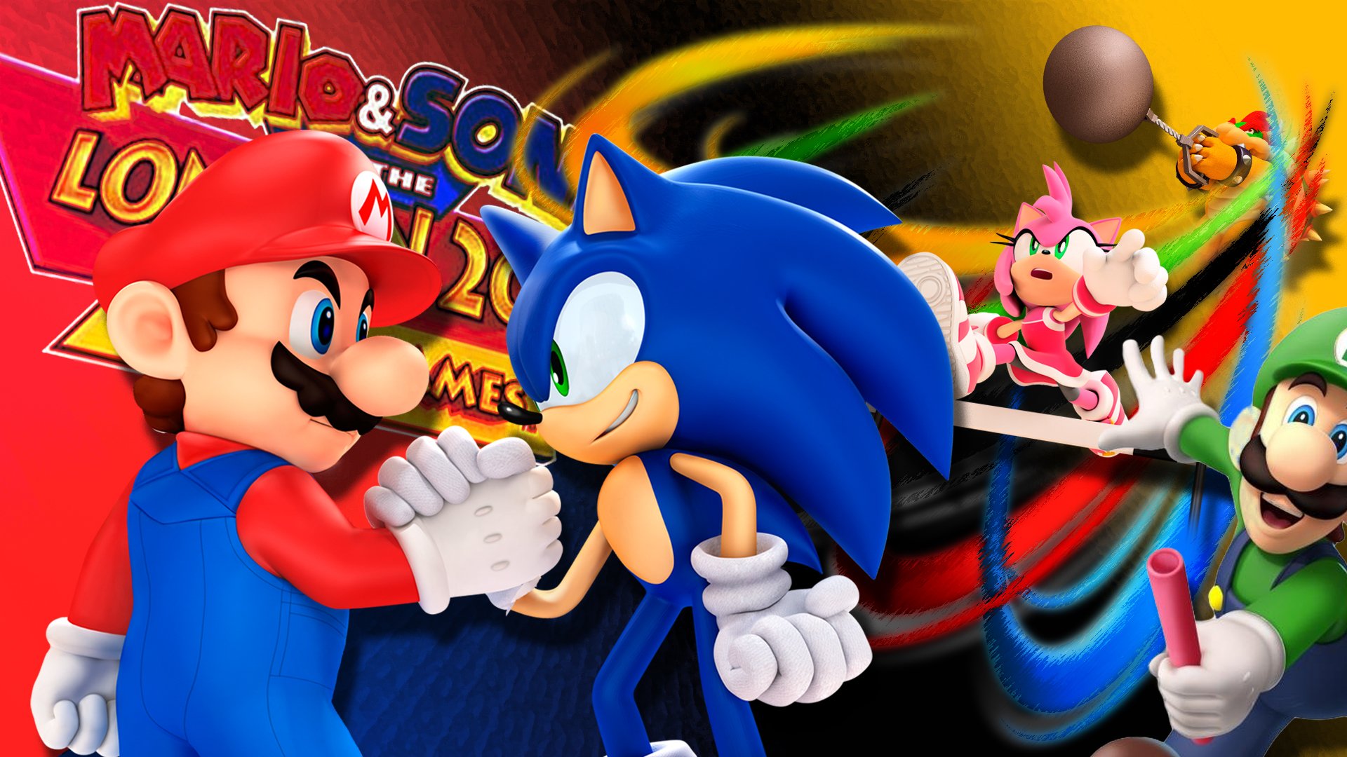Sonic And Mario - HD Wallpaper 