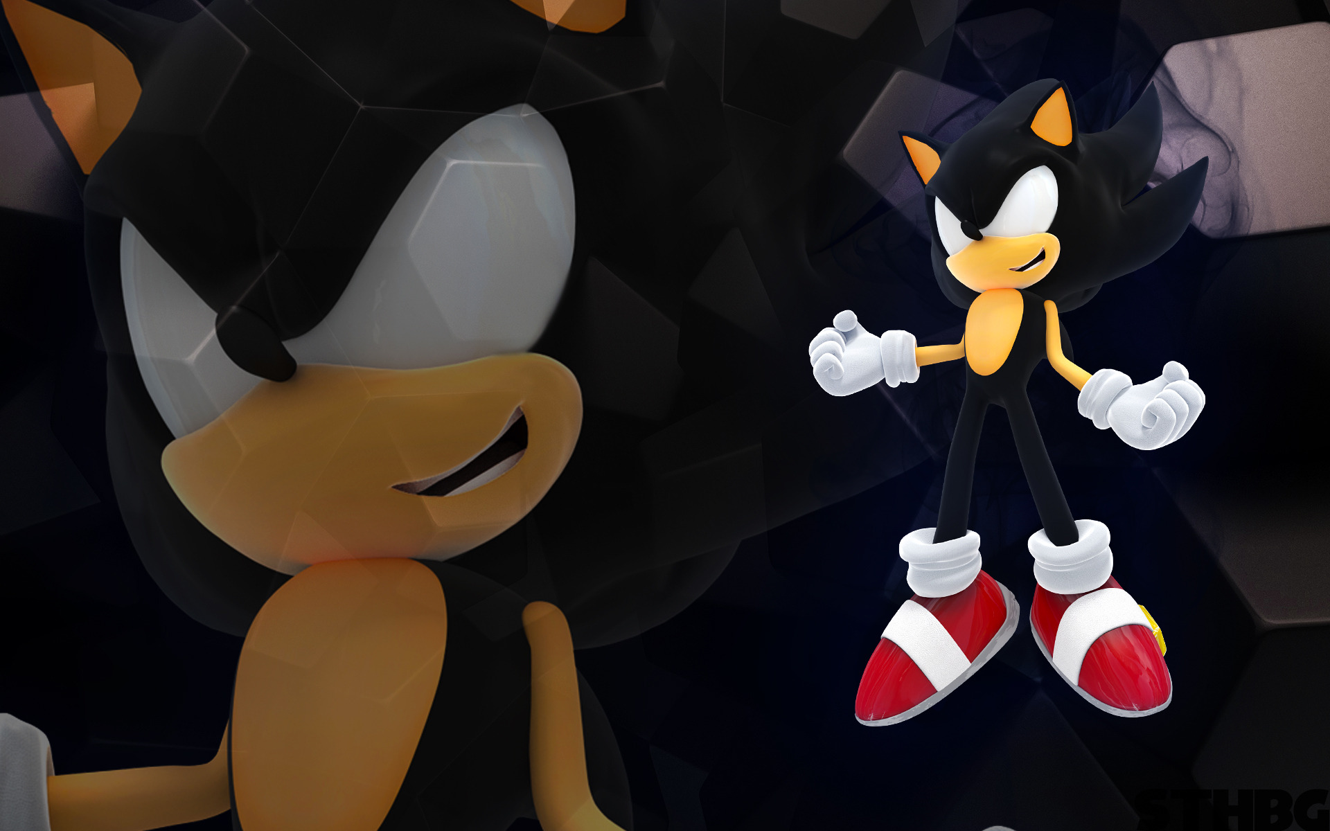 Dark Sonic - Dark Sonic Wallpaper Hd - HD Wallpaper 