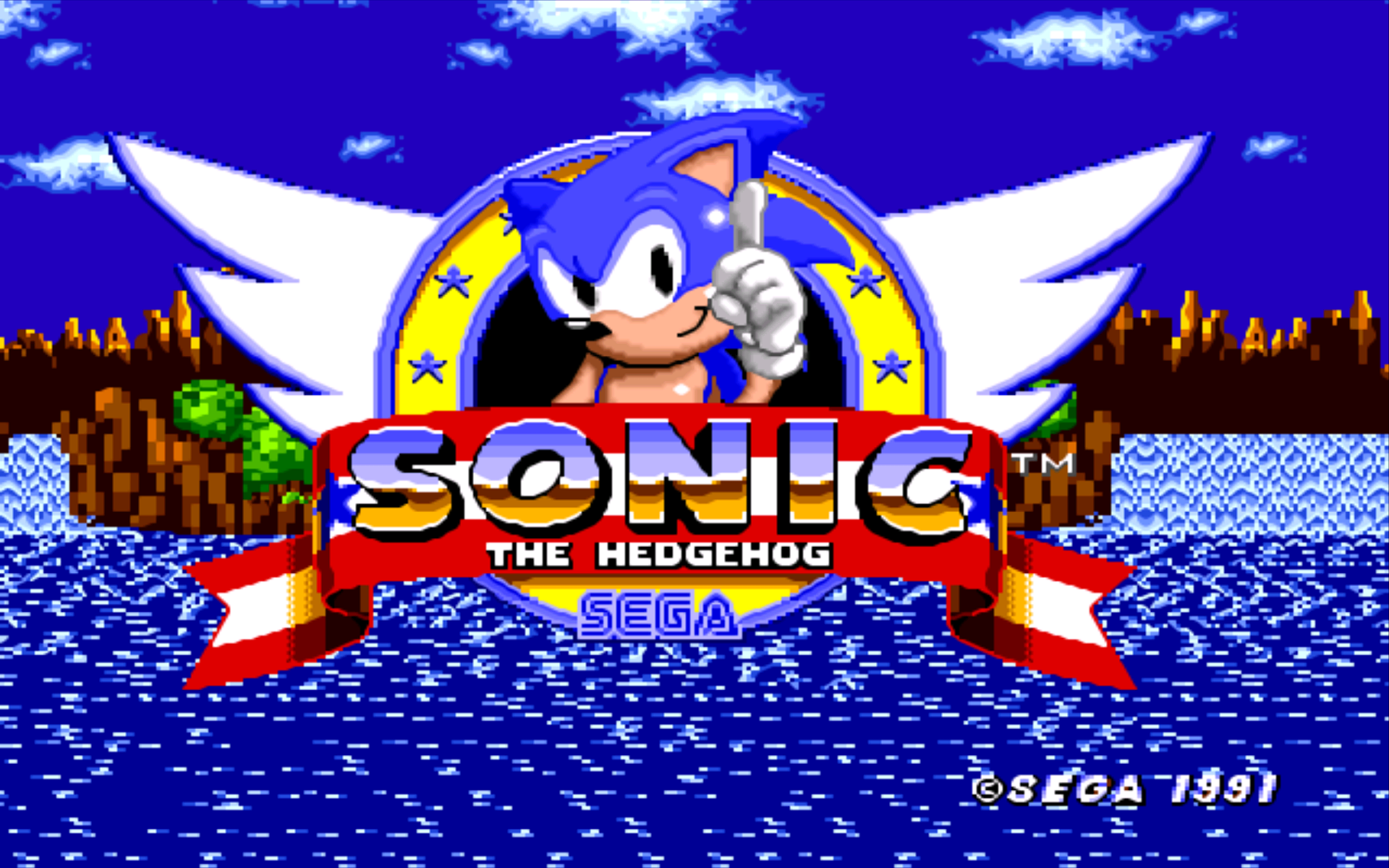 Sonic The Hedgehog Megadrive - HD Wallpaper 
