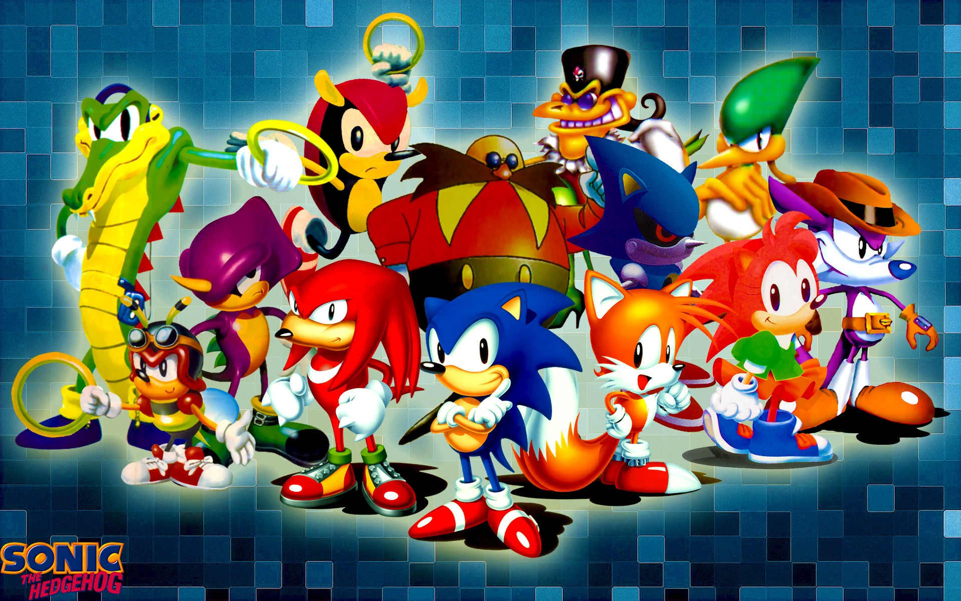 Sonic The Hedgehog Classic Characters - HD Wallpaper 