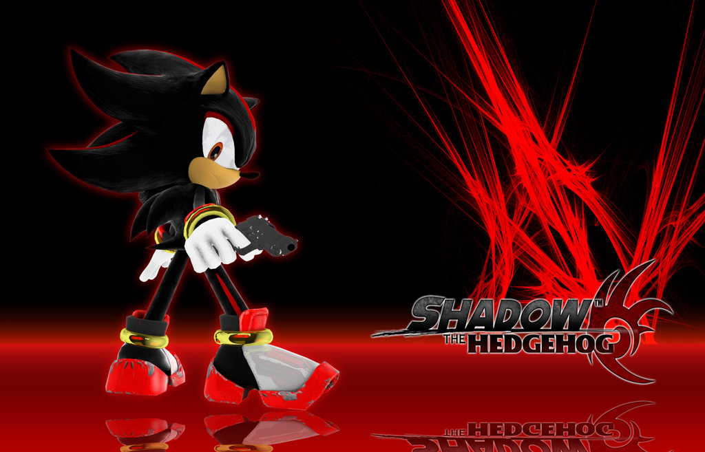 Sonic Shadow Wallpaper - Sonic Shadow Wallpaper Red - HD Wallpaper 