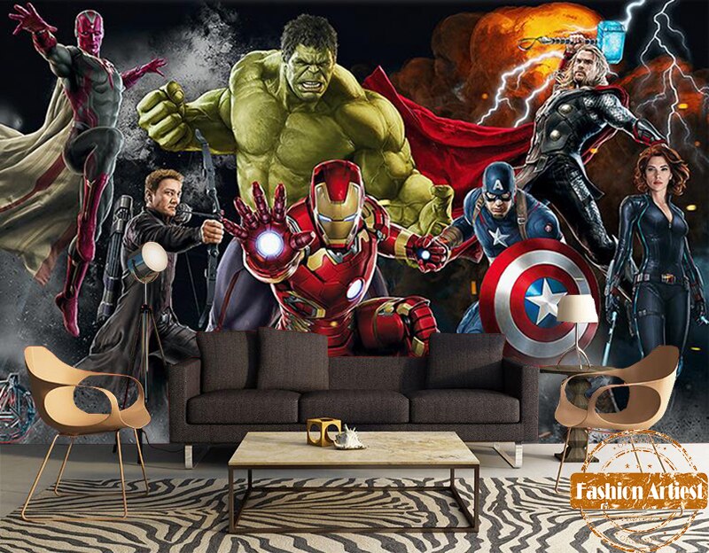 Los Vengadores Con Spiderman 3d - HD Wallpaper 