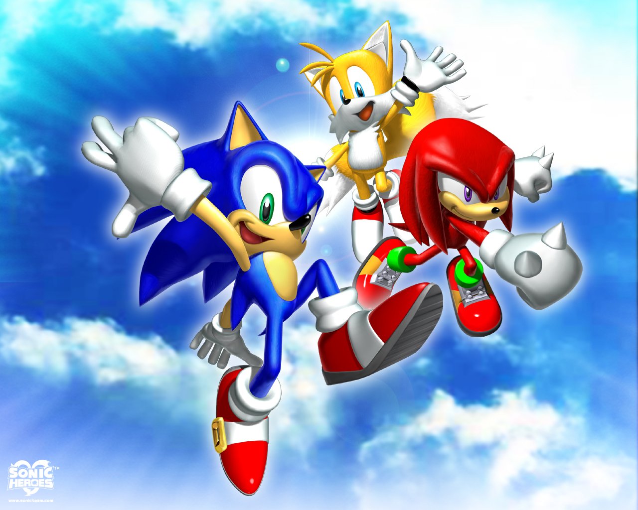 Sonic Heroes Sonic Knuckles And Tails - HD Wallpaper 