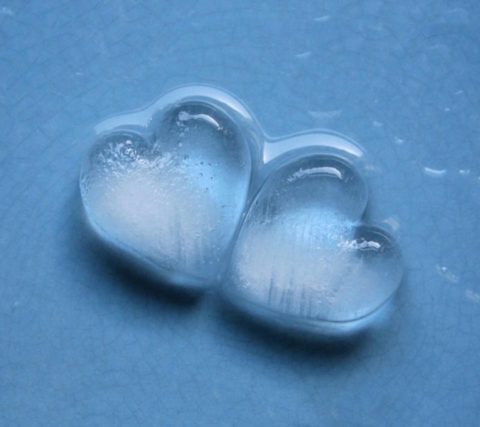 Heart Shaped Ice Cube - HD Wallpaper 