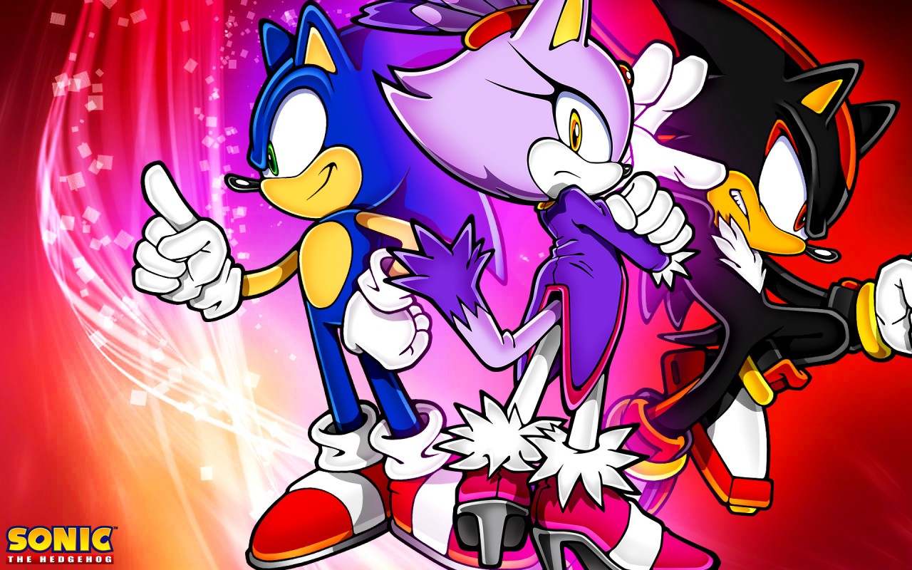 Sonic, Shadow, And Blaze, Sonic The Hedgehog, Game, - Sonic Shadow And Blaze - HD Wallpaper 