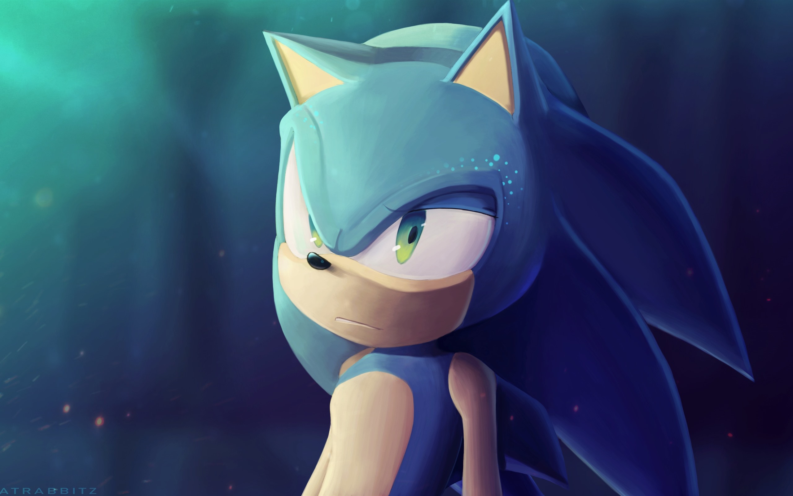 Wallpaper Sonic The Hedgehog, Art Picture - HD Wallpaper 