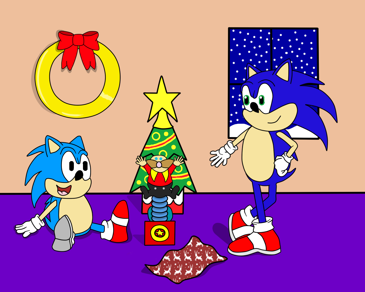 Sonic X Sonic Classic - HD Wallpaper 