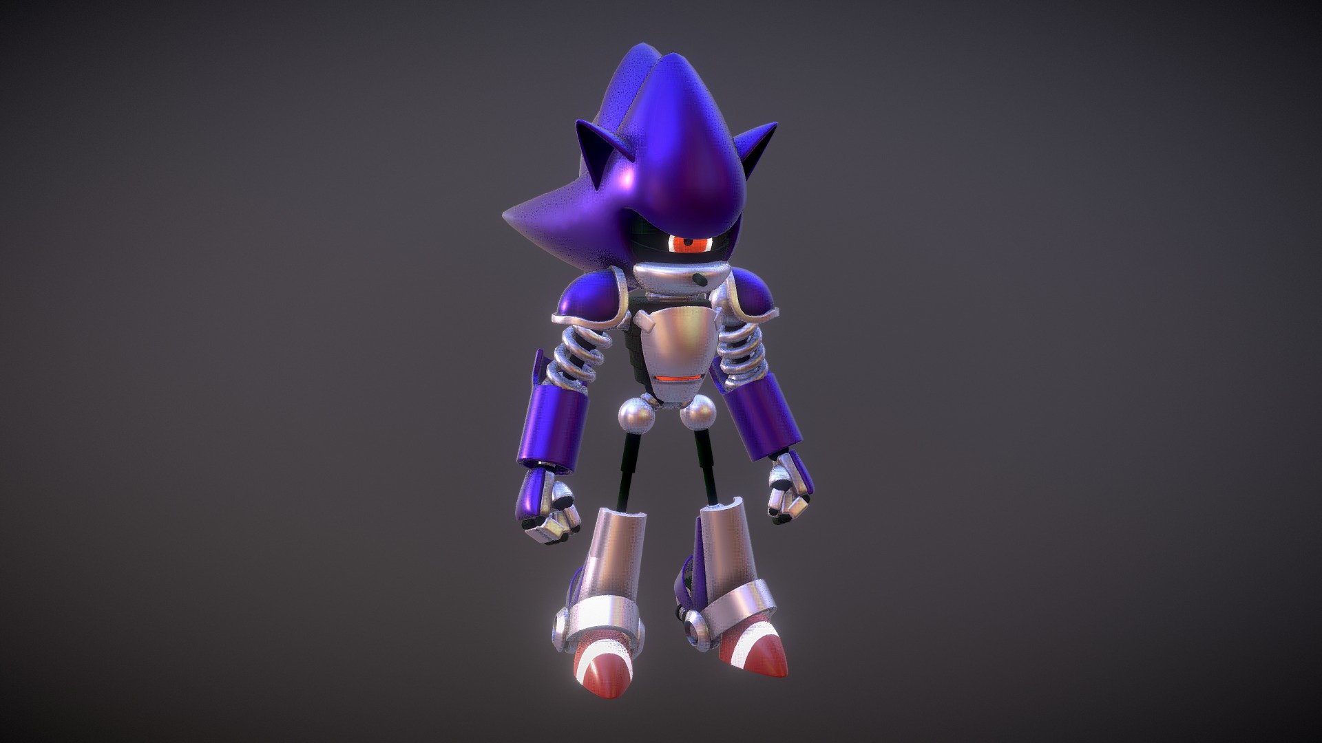 Mecha Sonic 3d Model Download - HD Wallpaper 