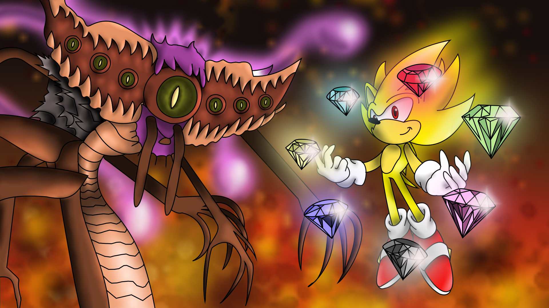 Super Sonic Wallpaper - HD Wallpaper 
