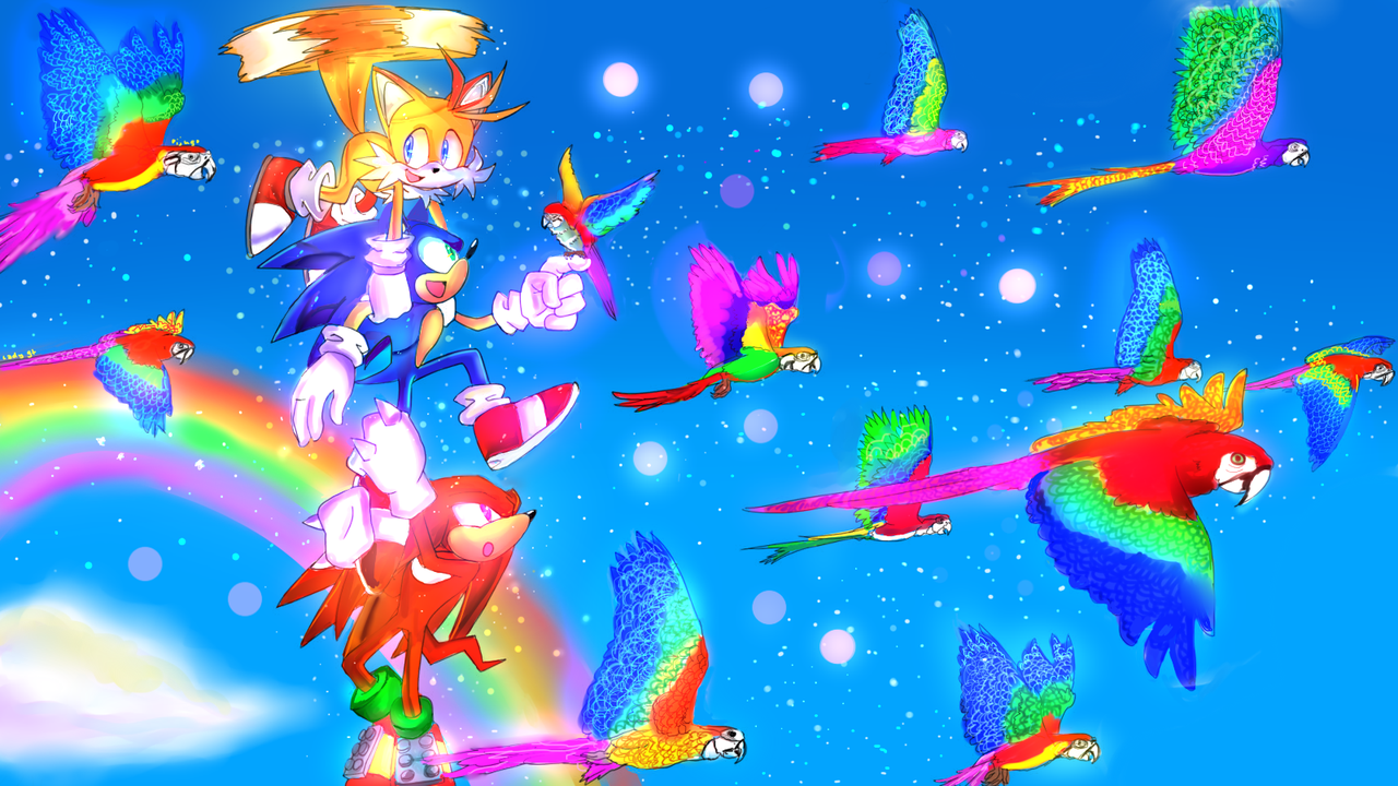 Sonic Heroes - Sonic The Hedgehog Sky - HD Wallpaper 