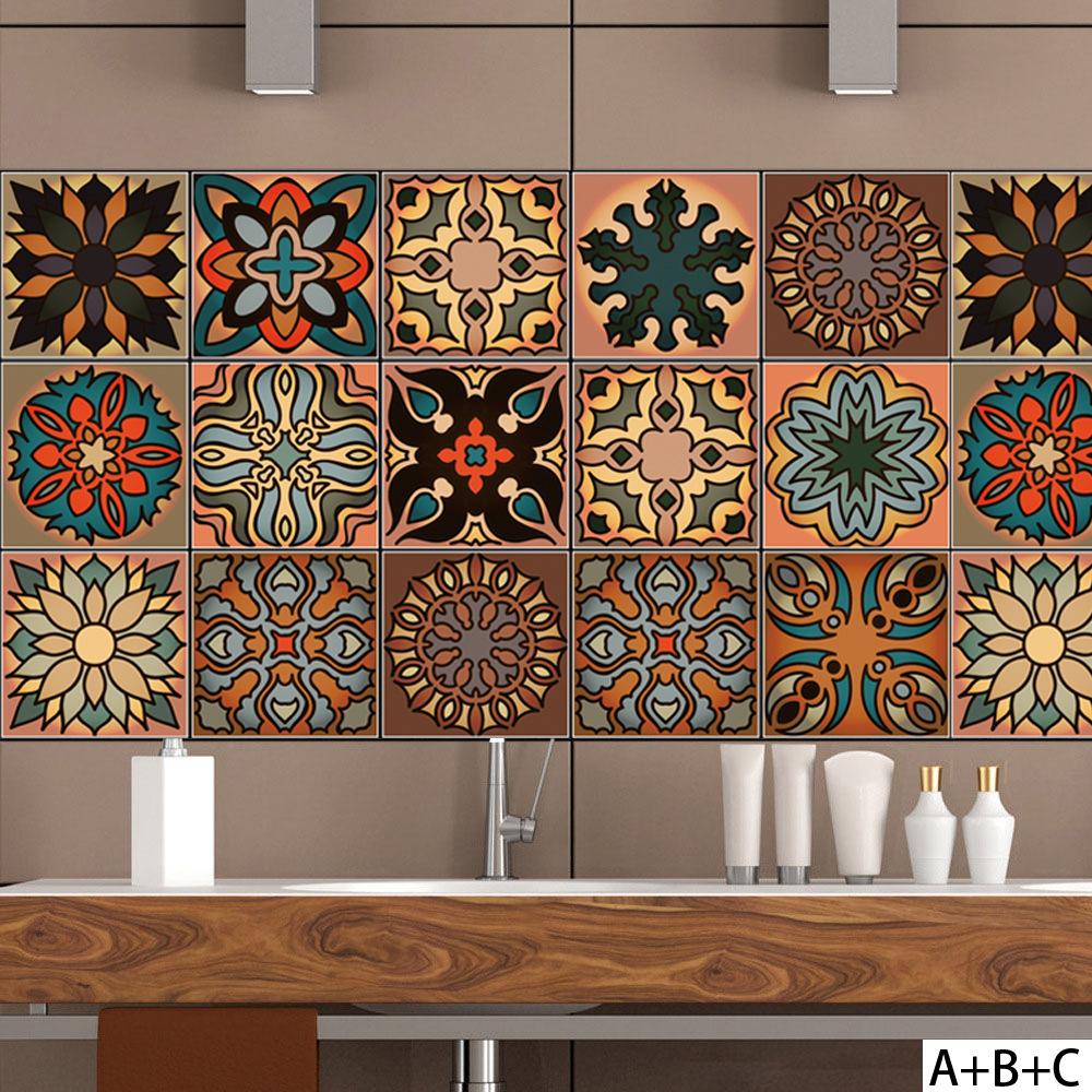 Moroccan Wall Tile Stickers - HD Wallpaper 