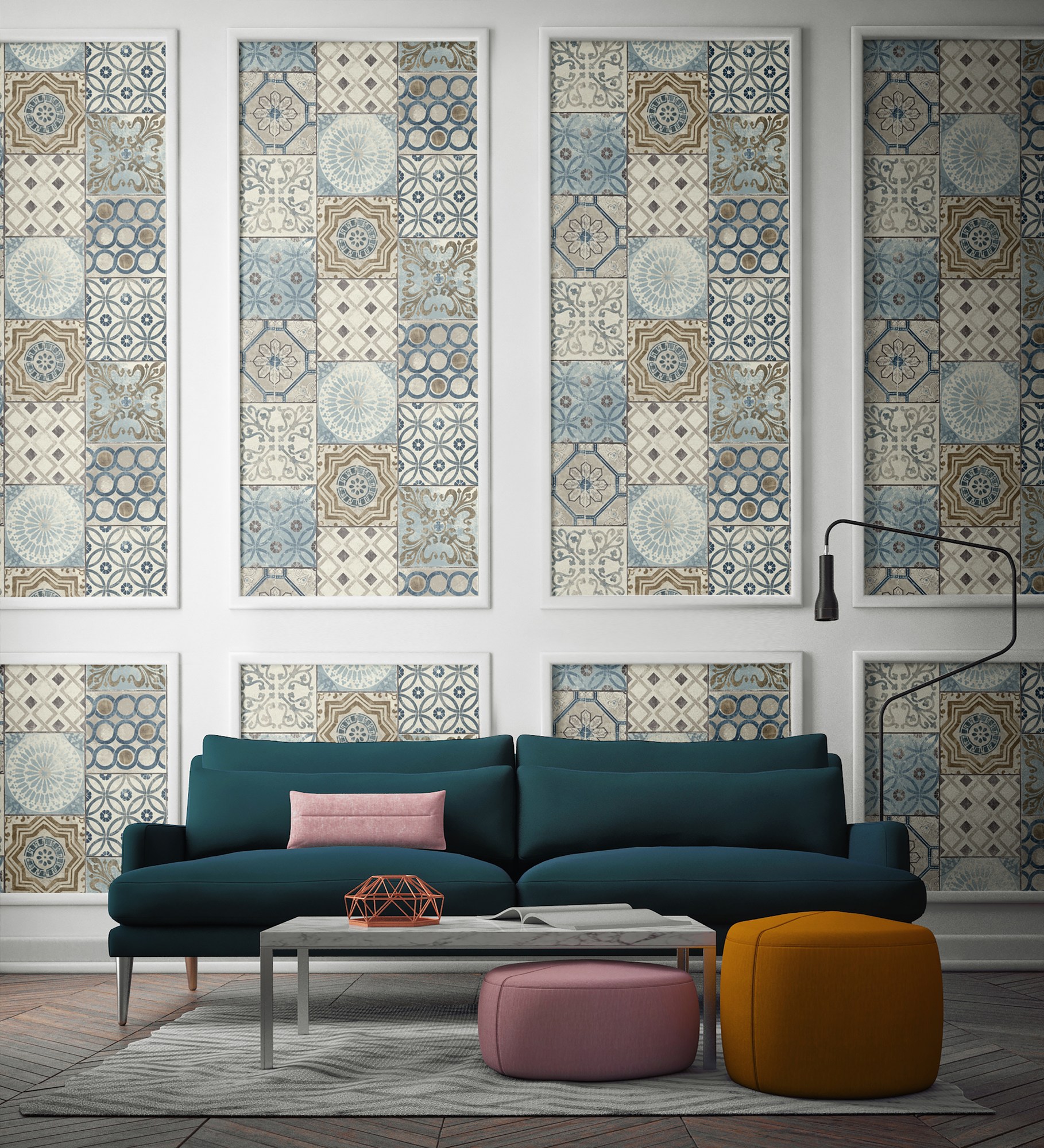Moroccan Wallpaper Living Room - 1818x2000 Wallpaper - teahub.io