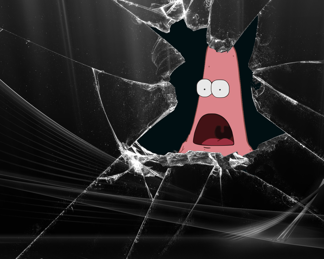 Broken Screen, Humor, Patrick Photo - Broken Screen Patrick - HD Wallpaper 