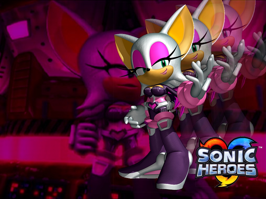 Sonic Heroes - Rouge The Bat Heroes - HD Wallpaper 