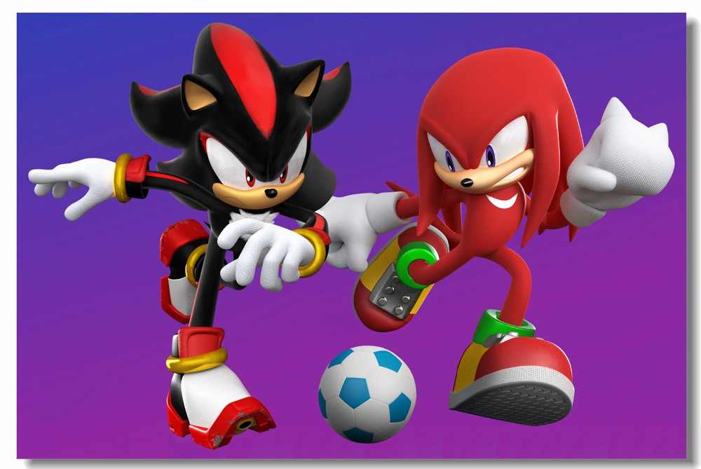 Custom Canvas Wall Super Sonic Decoration Mario & Sonic - Mario And Sonic At The London 2012 Olympic Games Knuckles - HD Wallpaper 