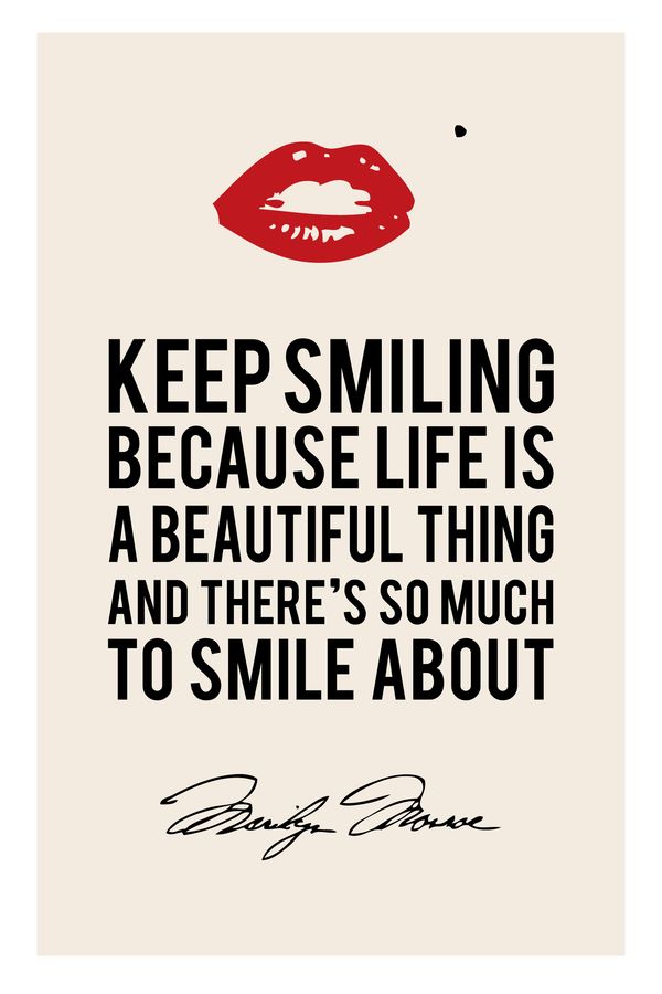 Keep Smiling Because Life Is A Beautiful Thing - Marilyn Monroe Keep Smiling Quotes - HD Wallpaper 