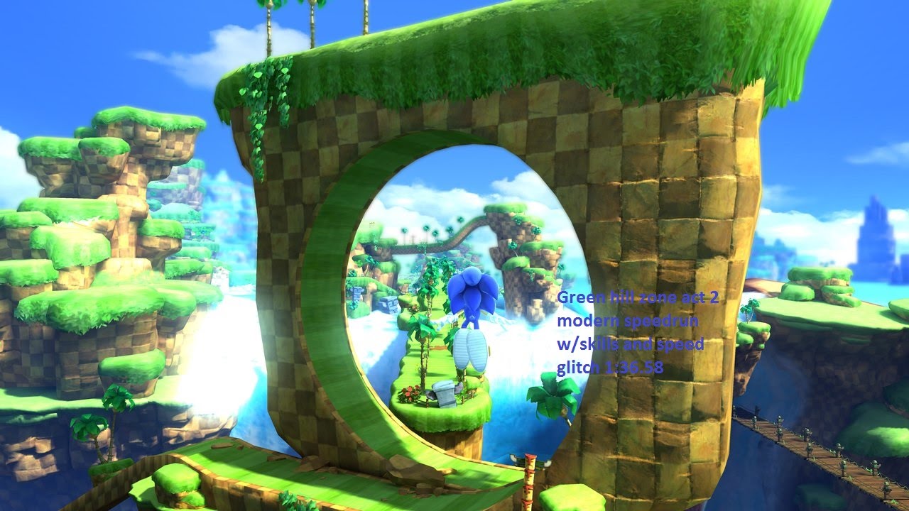 Green Hill Zone Background Sonic Generations - HD Wallpaper 
