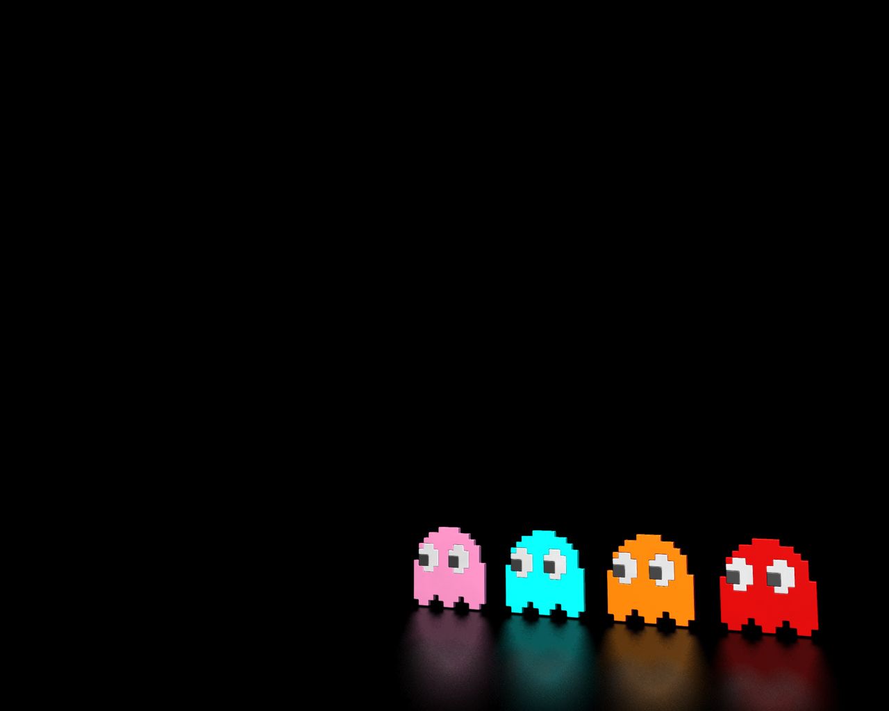 Pacman Ghosts - HD Wallpaper 
