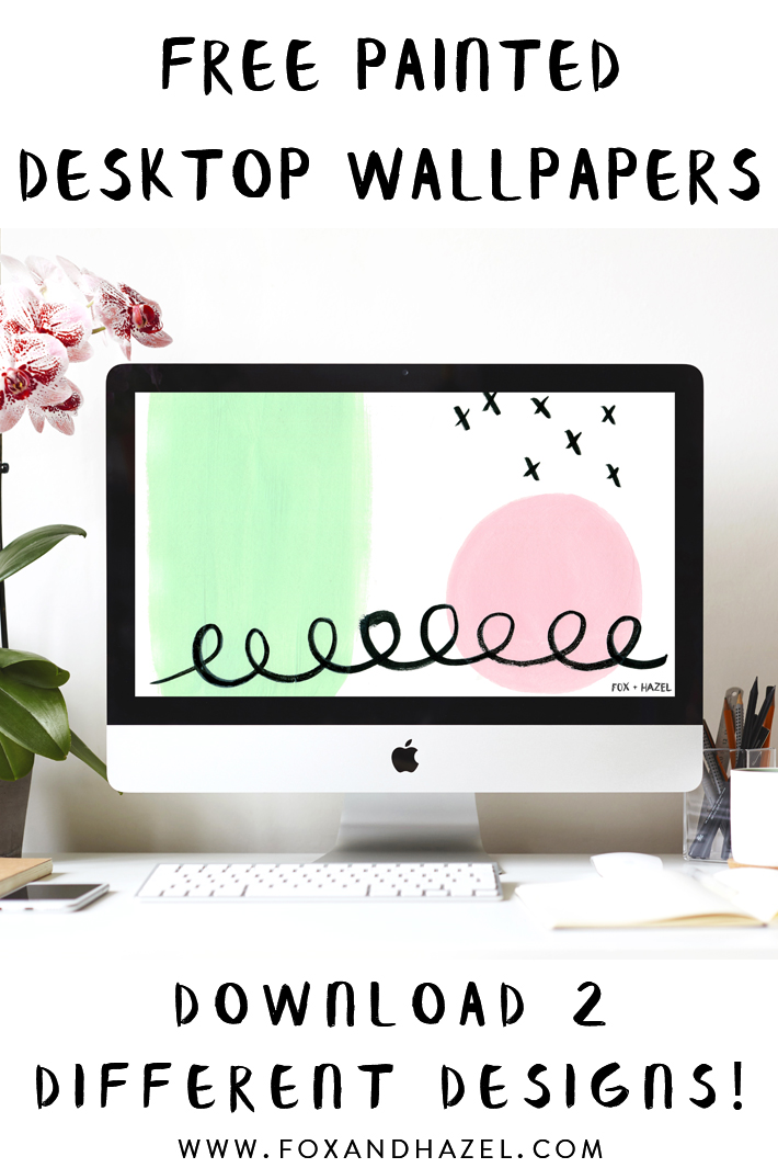 Free Painted Desktop Wallpapers On White Background - Flat Panel Display - HD Wallpaper 