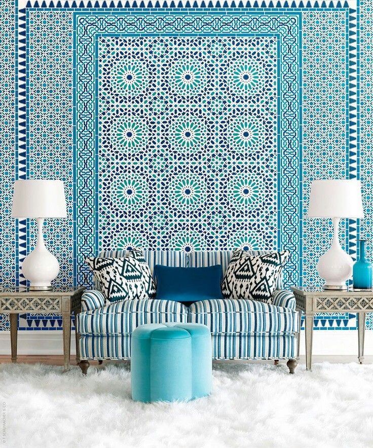 Moroccan Tiles Interior Design - HD Wallpaper 