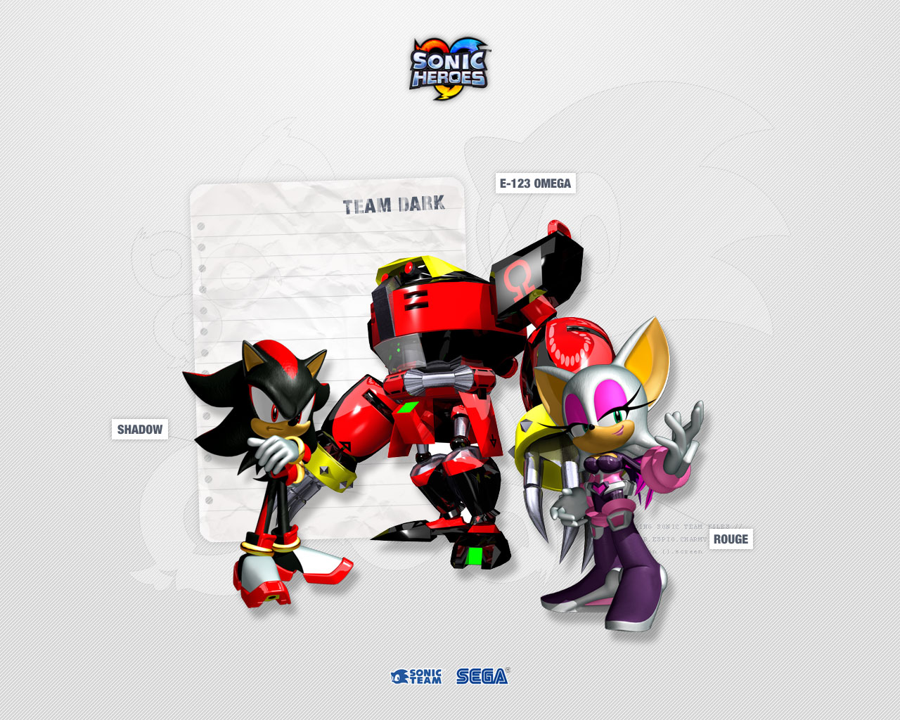 Sonic Heroes Team Shadow - HD Wallpaper 