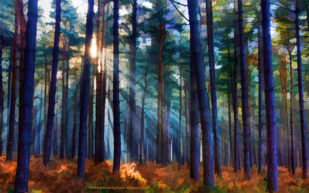 Landscape Artsy Background - HD Wallpaper 